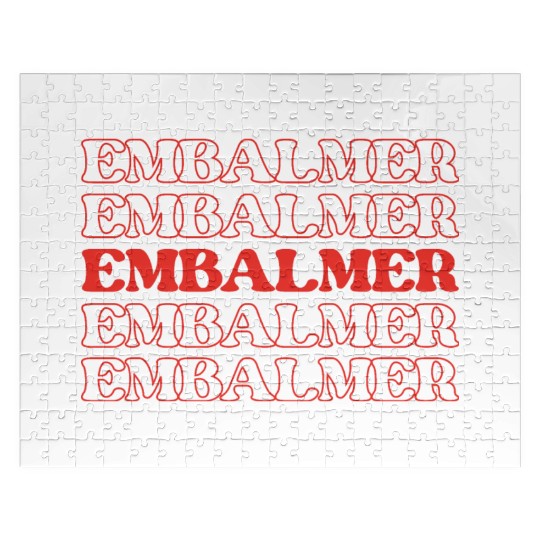 Embalmer Mortician Funeral Director Undertake Jigsaw Puzzles