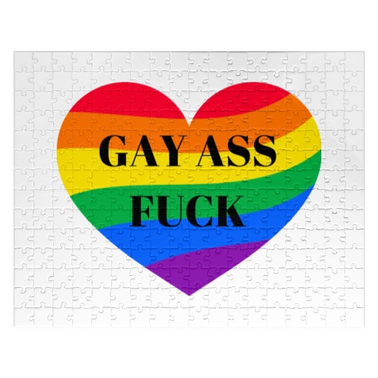 Rainbow Heart Gay Jigsaw Puzzles