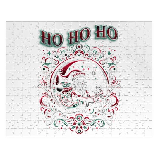 HO HO HO Santa's Magic Ride Jigsaw Puzzles