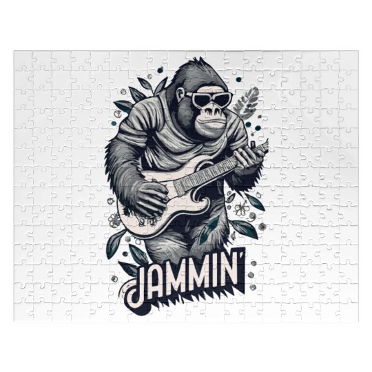 Jammin' Gorilla Jigsaw Puzzles
