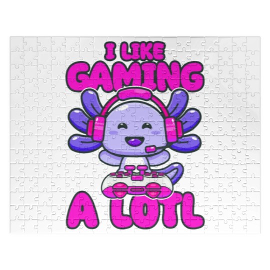 Gaming, Axolotl, Gaming, Video Game, Unicorn Gamer Jigsaw Puzzles