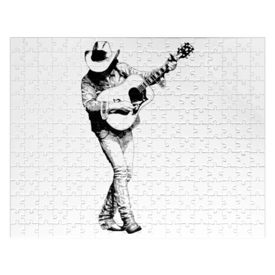 Dwight Yoakam Playing Guitar Jigsaw Puzzles