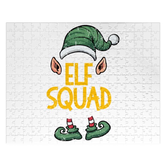 Santa Claus Elf Squad Christmas Themed Family Meme Jigsaw Puzzles