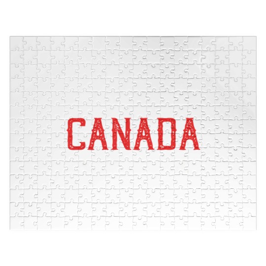 Canada Moose Canadian Flag Maple Leaf Jigsaw Puzzles