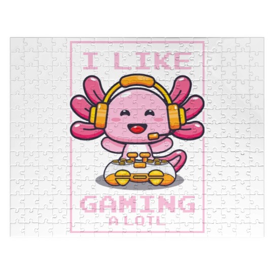 Gaming, Axolotl, Gaming, Video Game, Unicorn Gamer Jigsaw Puzzles