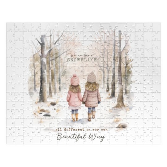 Cute Kids In Winter Wonderland Jigsaw Puzzles