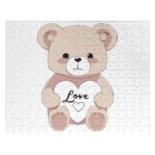 Valentine Teddy Bear Jigsaw Puzzles