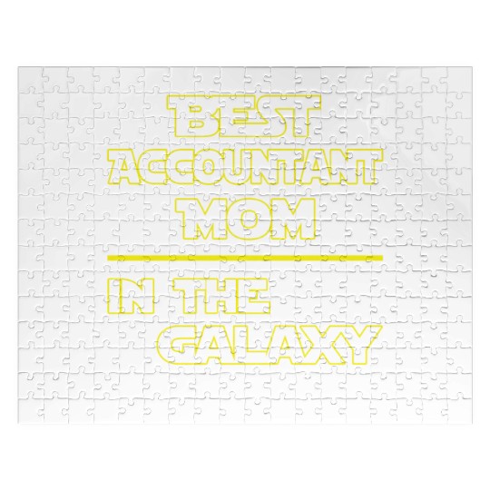 Best Accountant Mom In The Galaxy Mother's Day Jigsaw Puzzles