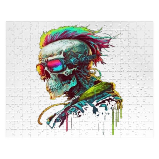 Cyberpunk Skull Jigsaw Puzzles