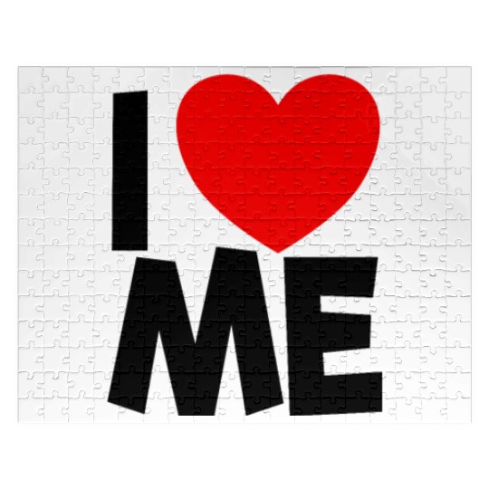 I Love Me Red Heart Self Love Affirmation Jigsaw Puzzles