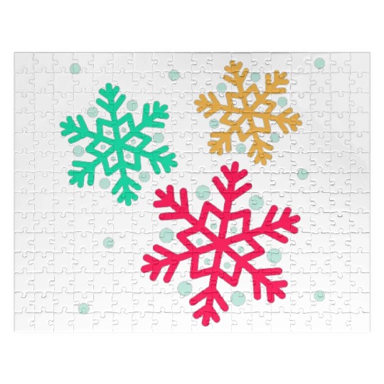 Snowflake, Winter sports Jigsaw Puzzles