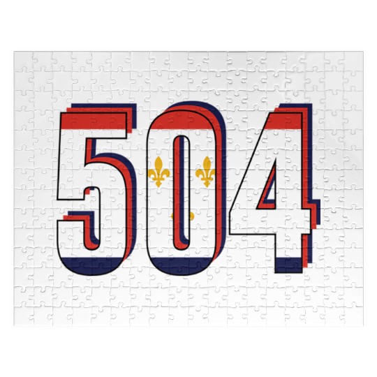 504 Area Code New Orleans Louisiana Map Number Jigsaw Puzzles