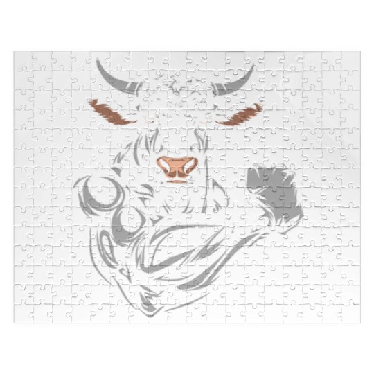 Workout Gym Cow Jigsaw Puzzles