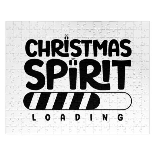 Christmas spirit loading , Funny , Digital Art Jigsaw Puzzles