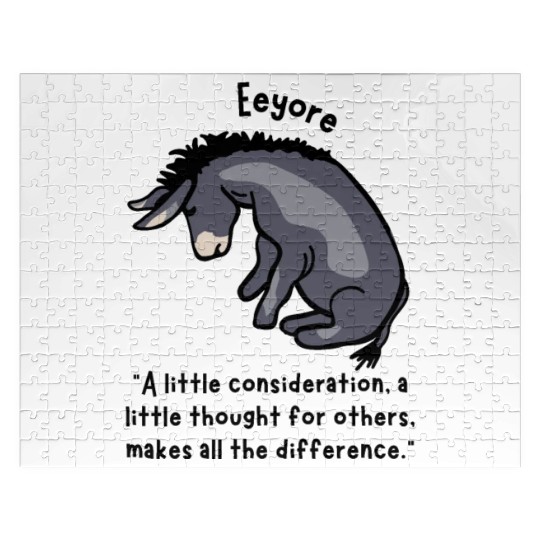 Eeyore Quote About Kindness Jigsaw Puzzles