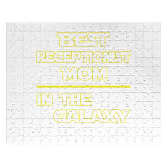 Best Receptionist Mom In The Galaxy Mother's Day Jigsaw Puzzles