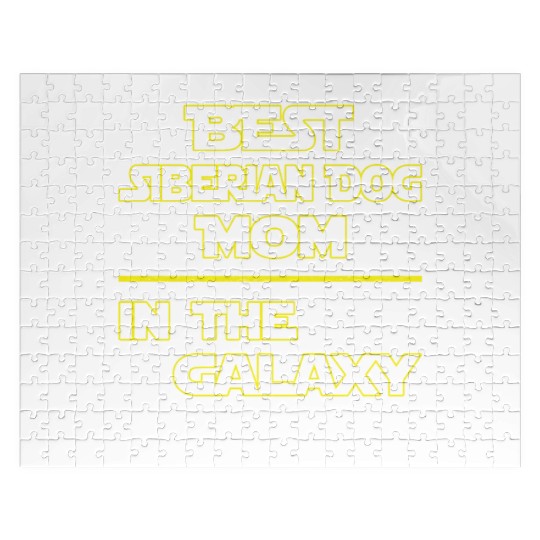 Best Siberian Dog Mom In The Galaxy Mother's Day Jigsaw Puzzles