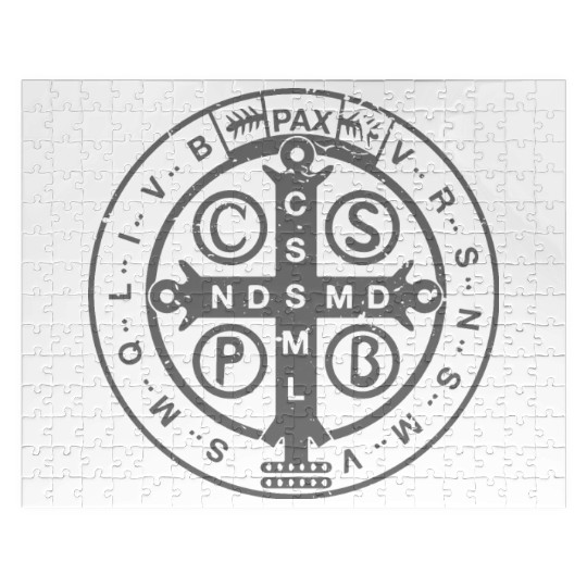 Religious Catholic St. Benedict Medal | Christian Jigsaw Puzzles