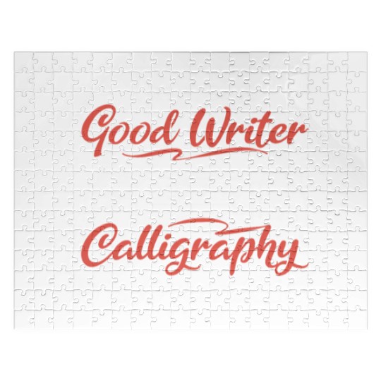 not good writer but my Calligraphy is overated Jigsaw Puzzles