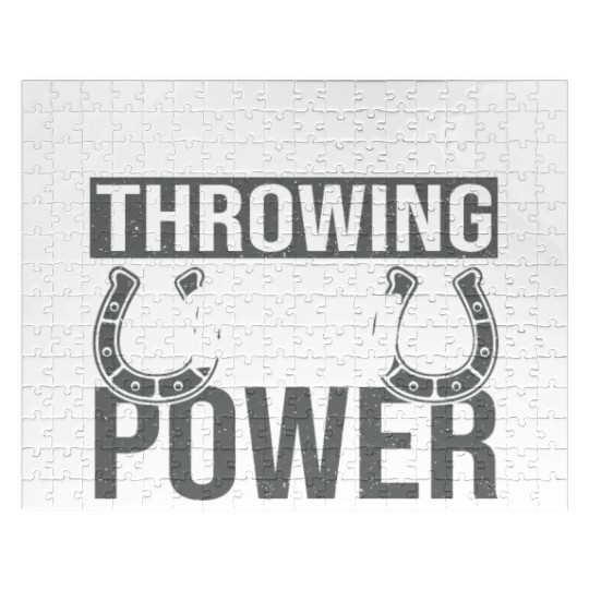 Horseshoe Throwing Is My Power Jigsaw Puzzles