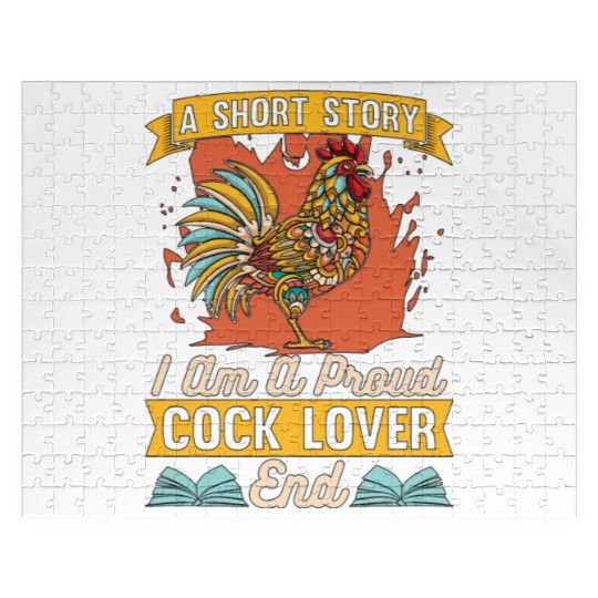 Cock Lover A Short Story I Am Chicken Coop Farmer Jigsaw Puzzles