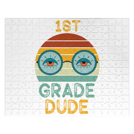 Kindergarten Teacher Funny Student 1st Graduation Jigsaw Puzzles
