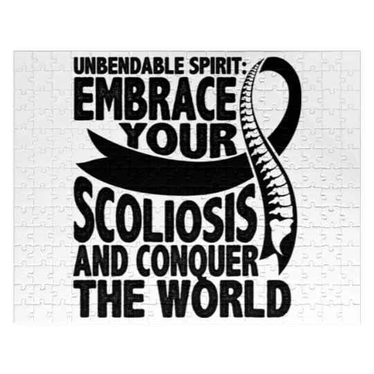 Unbendable rit Embrace Your Scoliosis Warrior Jigsaw Puzzles