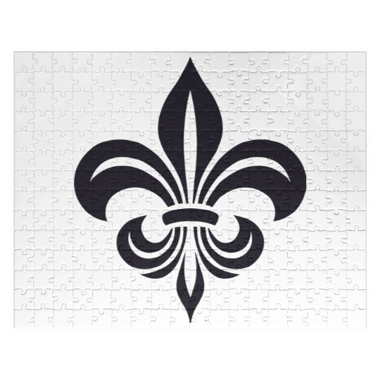Simple French lily Design Jigsaw Puzzles