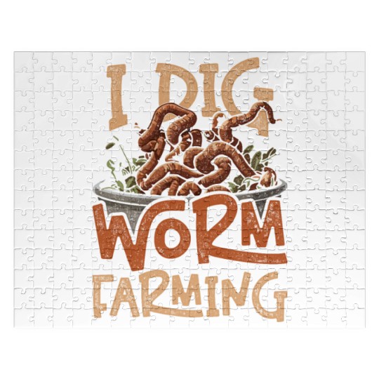 I Dig Worm Farming Vermiculture Jigsaw Puzzles