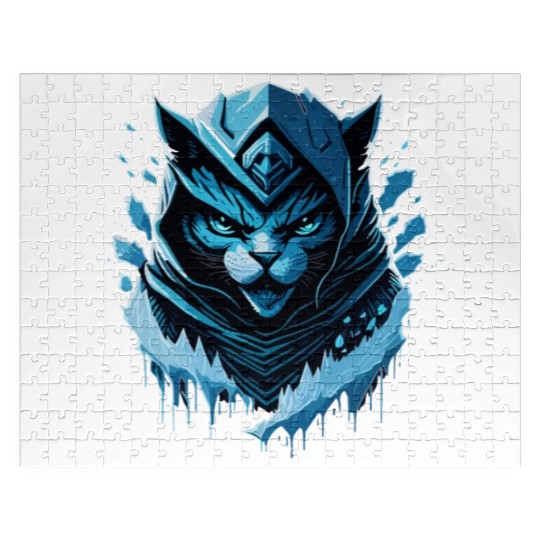 kawaii cat anime japanese retro men women kids Jigsaw Puzzles