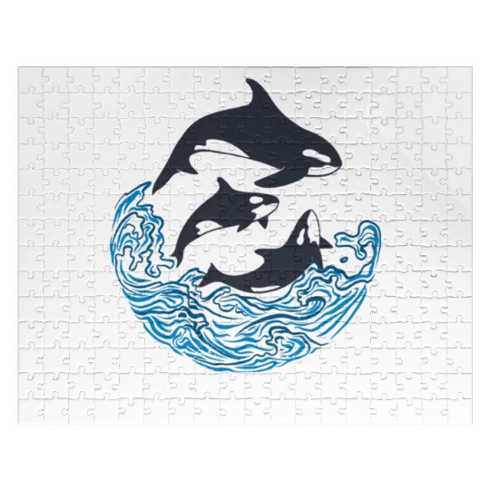 Sea Panda Orca Wild Panda Bamboo Jigsaw Puzzles