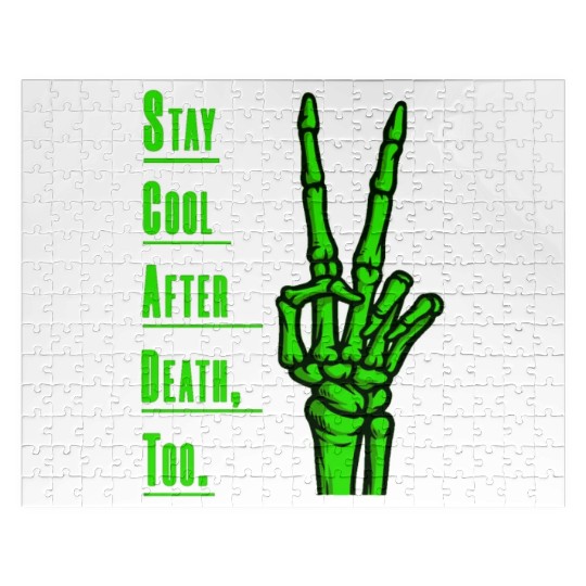 Cool Hand Skeleton Art. Jigsaw Puzzles