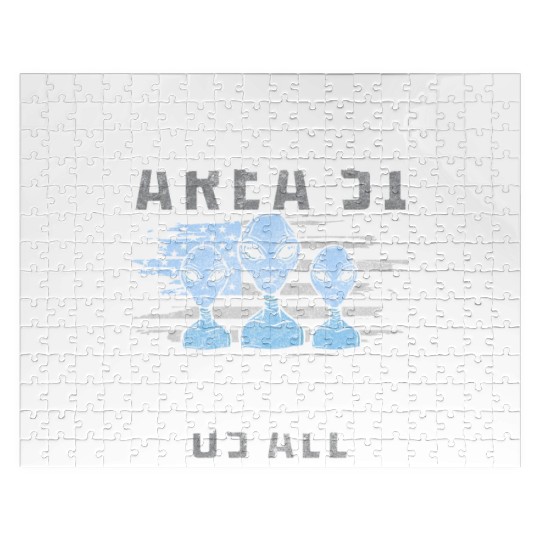 Aliens Area 51 Alien Astronaut Jigsaw Puzzles