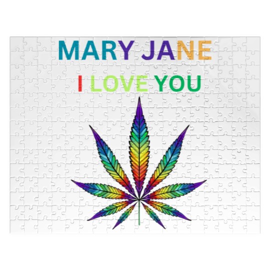 MARY JANE, Marijuana lover, Cannabis Jigsaw Puzzles