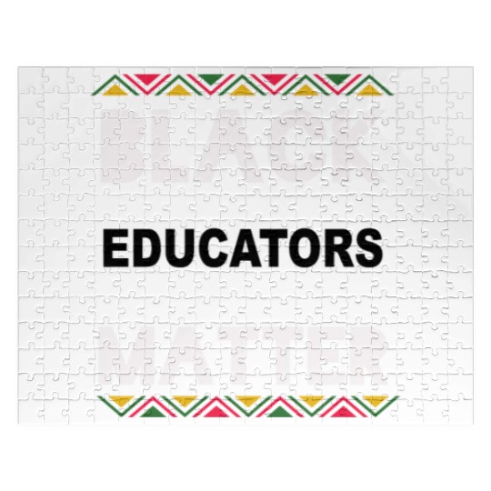 Black Educators Matter African History Teacher Men Jigsaw Puzzles