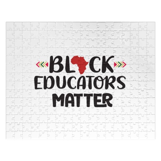 Black Educators Matter African History Teacher Men Jigsaw Puzzles
