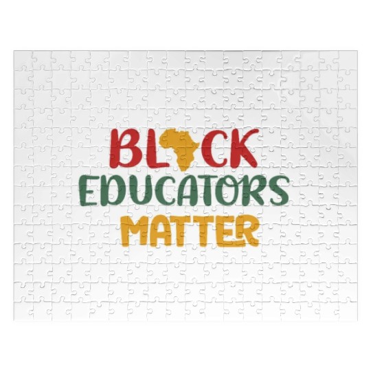 Black Educators Matter African History Teacher Men Jigsaw Puzzles