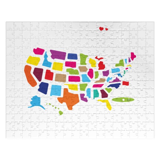I Golfed in all 50 States USA Map Golf Bucket List Jigsaw Puzzles