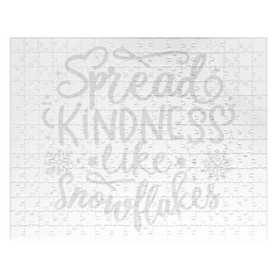 Christmas Themed Spread Kindness Like Snowflakes Jigsaw Puzzles