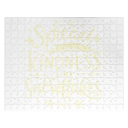 Christmas Themed Spread Kindness Like Snowflakes Jigsaw Puzzles