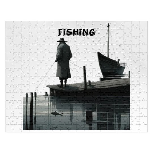 My retirement plan: fishing until the end of my da Jigsaw Puzzles