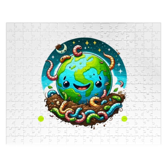 Worm Farming Earthworm Gardener Vermiculture Jigsaw Puzzles