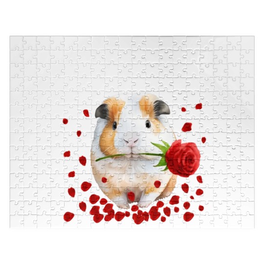 My Guinea Pig Is My Valentine Jigsaw Puzzles