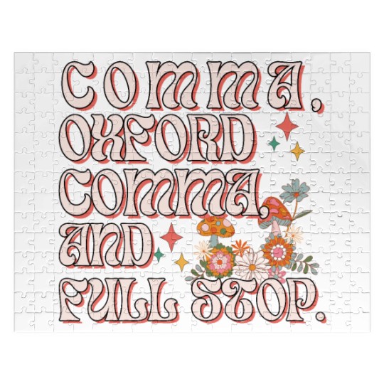 Oxford comma. For grammar students and teachers Jigsaw Puzzles