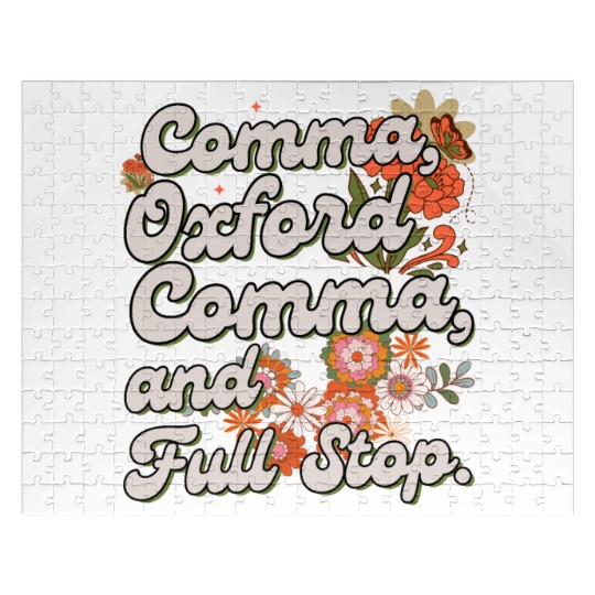 Oxford comma. For grammar students and teachers Jigsaw Puzzles