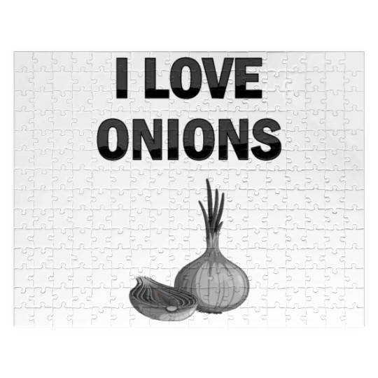 I Love Onions, For Onion and Vegetable Lovers Jigsaw Puzzles