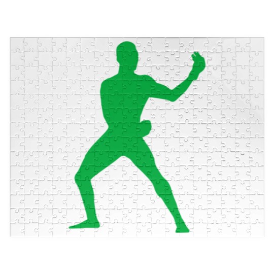 Israel Adesanya Green Active Jigsaw Puzzles