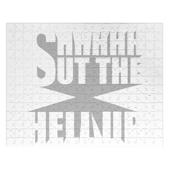 Shhh Shut The Hell Up Funny Sarcastic Joke Quote Jigsaw Puzzles
