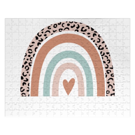 Teacher Rainbow Leopard Funny Teacher Appreciation Jigsaw Puzzles