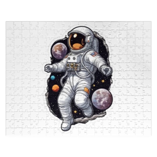 Clothing Apparel t-shir Galaxy astronaut themes Jigsaw Puzzles